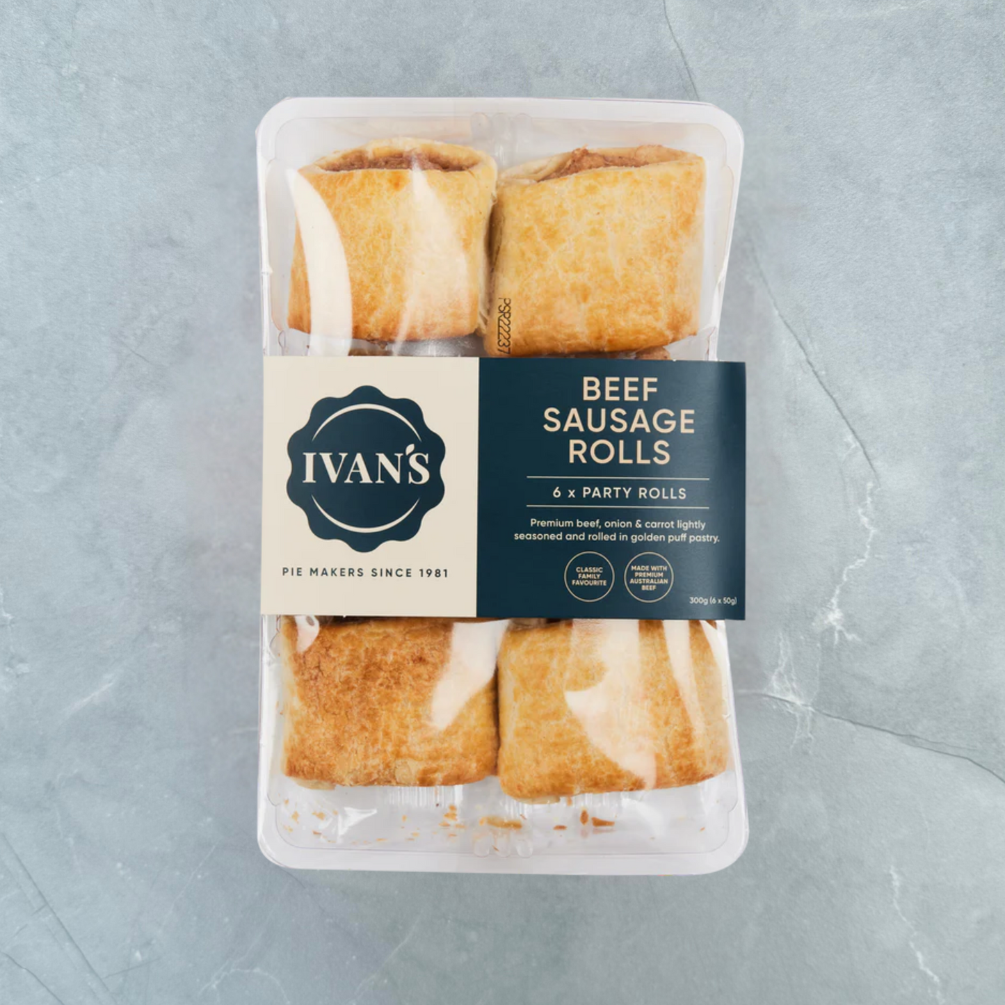 Beef Sausage Rolls- Party 6