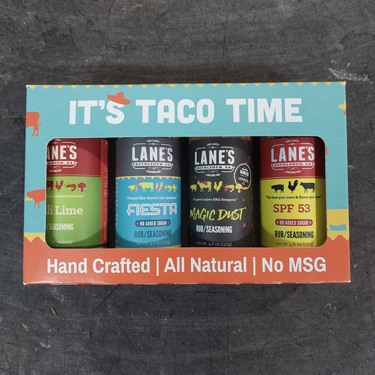 Lane's Its Taco Time - 4 Rub Gift Set
