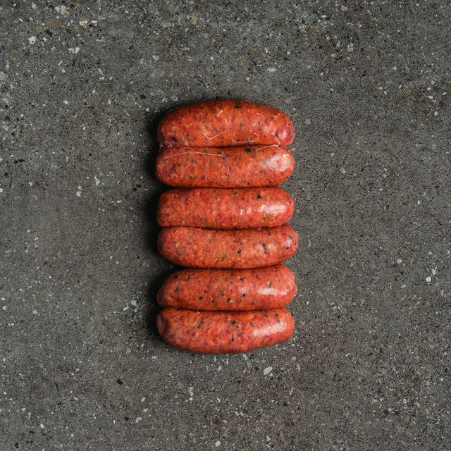 Beef Cracked Pepper Sausages - 1 Pack